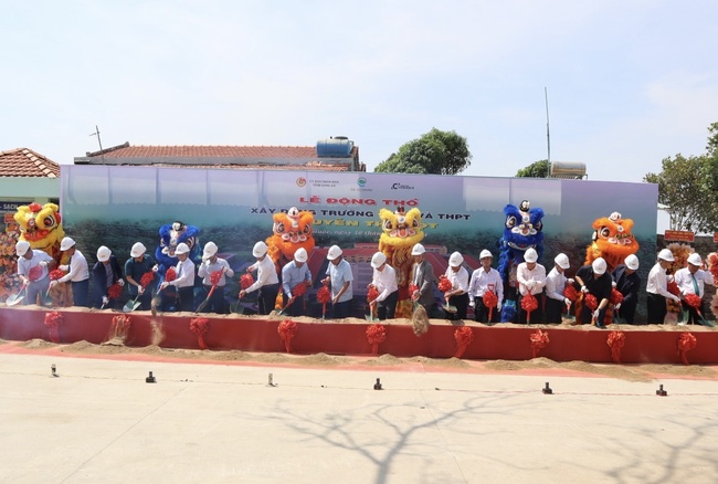 Cần Giuộc – Long An: Khởi công xây dựng Trường THCS và THPT Nguyễn Thị Một